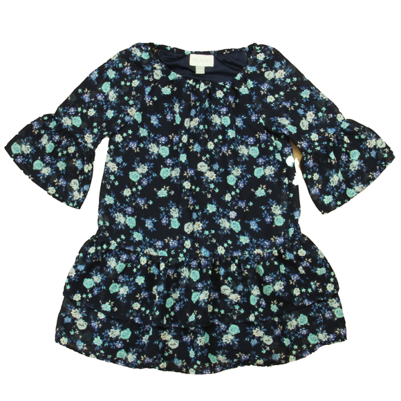 The Children's Place Girls Navy Floral Dress size: 5-6 Years